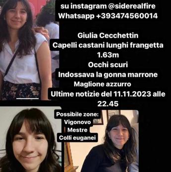 Giulia Cecchettin oggi era il giorno della laurea. Prof Spero raggiunga presto questo traguardo