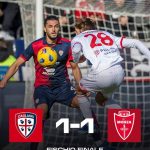 Partita di calcio Cagliari Monza SerieA