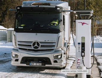 eActros la gestione intelligente della batteria in inverno