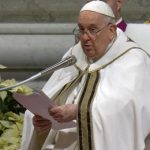 Messa Natale Papa Cuore a Betlemme dove Principe della pace e rifiutato da logica guerra