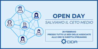 Cida il 28 febbraio open day per petizione Salviamo il ceto medio