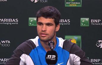 Alcaraz e lallarme a Indian Wells Capita tutto a me. Video