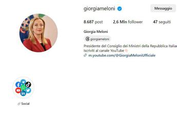 Hackerato laccount Instagram di Giorgia Meloni