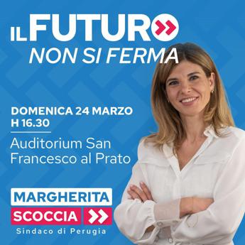 Perugia domenica presentazione candidata sindaca Margherita Scoccia