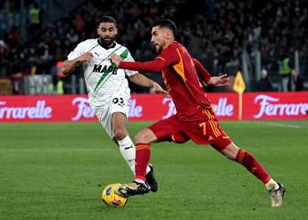 Roma Sassuolo 1 0 ai giallorossi basta un gol di Pellegrini