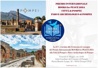 Il premio Books for Peace al Parco Archeologico di Pompei