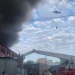 Russia maxi incendio a Mosca in fiamme magazzino di 4mila metri quadrati