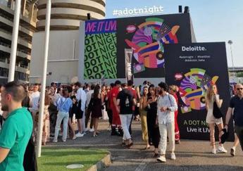 Milano ieri a San Siro festa aziendale di Deloitte con concertone