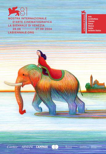 Venezia 81 un elefante in Laguna nellimmagine del manifesto ufficiale