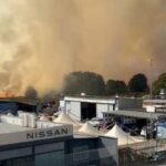 Roma vasto incendio a Cinecitta est quattro ustionati gravi