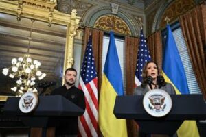 Harris a Zelensky Sostegno Usa a Ucraina per battere Russia