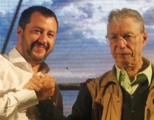 Lega Salvini a casa di Bossi a Gemonio Una bella chiacchierata