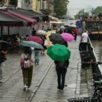 Maltempo oggi allerta meteo arancione in Lombardia pioggia da Milano a Roma