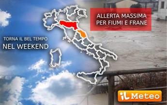 Meteo torna il sole nel weekend ma ancora massima allerta per fiumi e frane