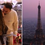 Donnarumma la proposta di matrimonio ad Alessia nella citta dellamore Video