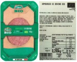 Hamburger bovino bio richiamati per rischio salmonella i lotti interessati