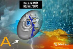 Italia in balia del maltempo pioggia vento e neve fino al weekend