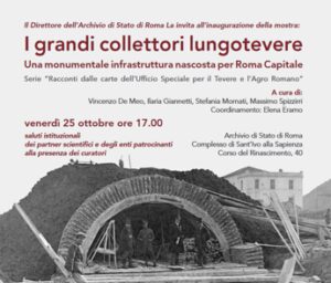 Mostre al via I grandi collettori lungotevere linfrastruttura nascosta di Roma