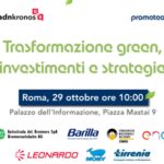 Trasformazione green investimenti e strategie evento Adnkronos QA il 29 ottobre Diretta dalle 10