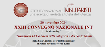 Int mercoledi 20 novembre convegno nazionale tributaristi