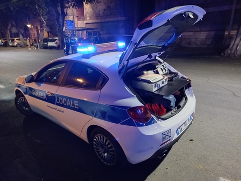 Polizia Locale Cagliari alcoltest