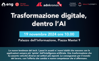 Trasformazione digitale dentro lAI il 19 novembre evento Adnkronos QA